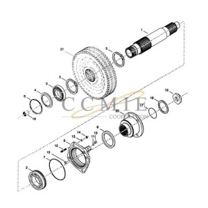 Reach stacker output shaft group spare parts 922297.0106 gear box