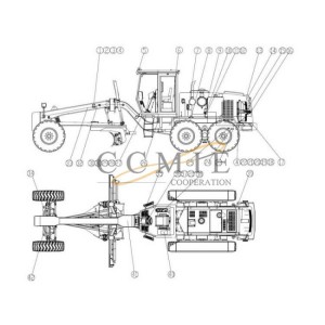 381200416 motor grader electric system XCMG spare parts