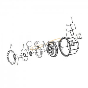 860529005 flywheel transition plate XCMG GR165 grader motor spare parts
