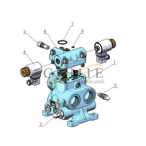 803080665 vibration valve XCMG XS143J vibratory roller parts