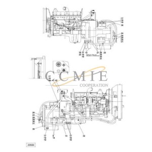 Cummins QSM11-TE32418 lubrication spare parts A40300.0300