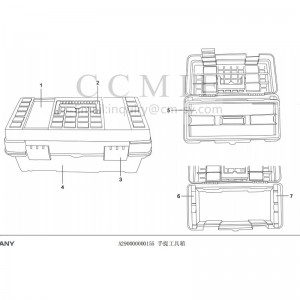A290000000155 portable tool box Sany excavator spare parts