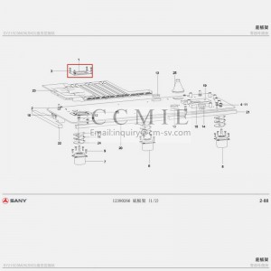A810402050021 connection board Sany excavator spare parts