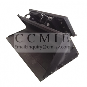 Side dump bucket for skid steer loader auxiliary tools spare parts