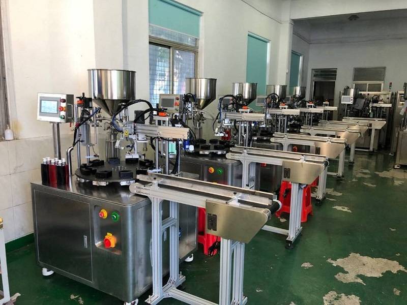 Quality Inspection for Automatic Super Glue Filling And Sealing - Rotary Type Filling and Capping Machine  HX-006FC – HX Machine