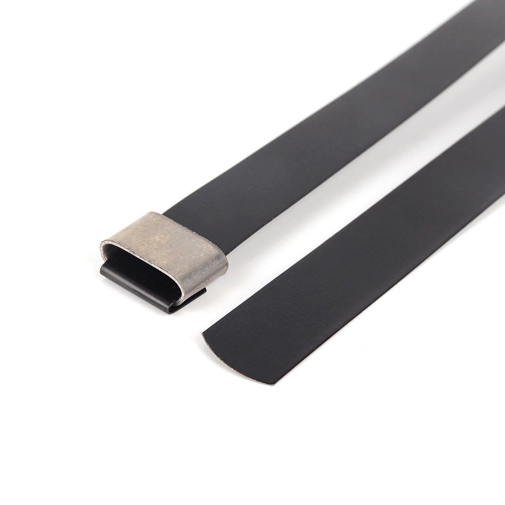 Epoxy Coated Stainless Steel Cable Tie O-Lock Type