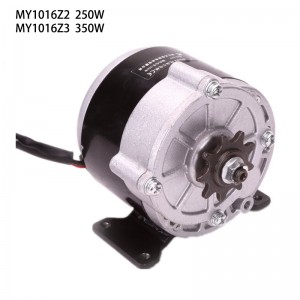 China wholesale 1 Hp Dc Motor Suppliers –  MY1016Z2 250W Motor Combo for Electric Bike Bicycle Wheelchair Gear ratio	9.78:1 – Biote