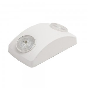 Luz de emerxencia LED branca integrada con capacidade de control remoto