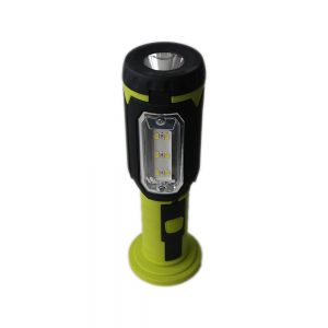 Luz de trabajo LED COB portátil con diseño plegable de trébol con pilas AA