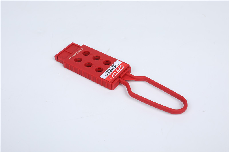 China Wholesale Loto Steps Manufacturers - High Quality Insulated Shackle Nylon Lockout Tagout Hasp Lock NH01 – Nanbowan detail pictures