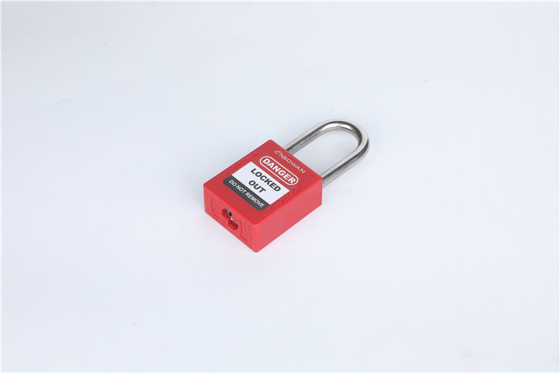 China Wholesale Red Aluminum Safety Padlock Suppliers - 38mm Steel Shackle Safety Padlock P38S – Nanbowan
