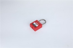 China Wholesale Lockout Bag Manufacturers - Mini Plastic Body Steel Shackle Safety Padlock PS25S – Nanbowan