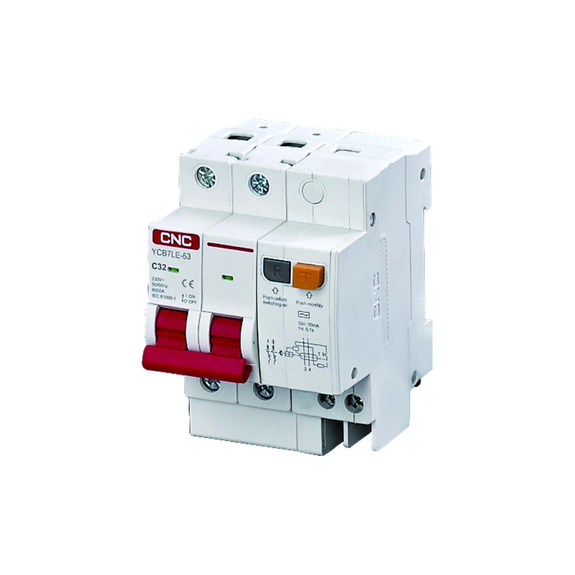 CNC | YCB7LE-63 RCBO Residual Current Circuit Breaker