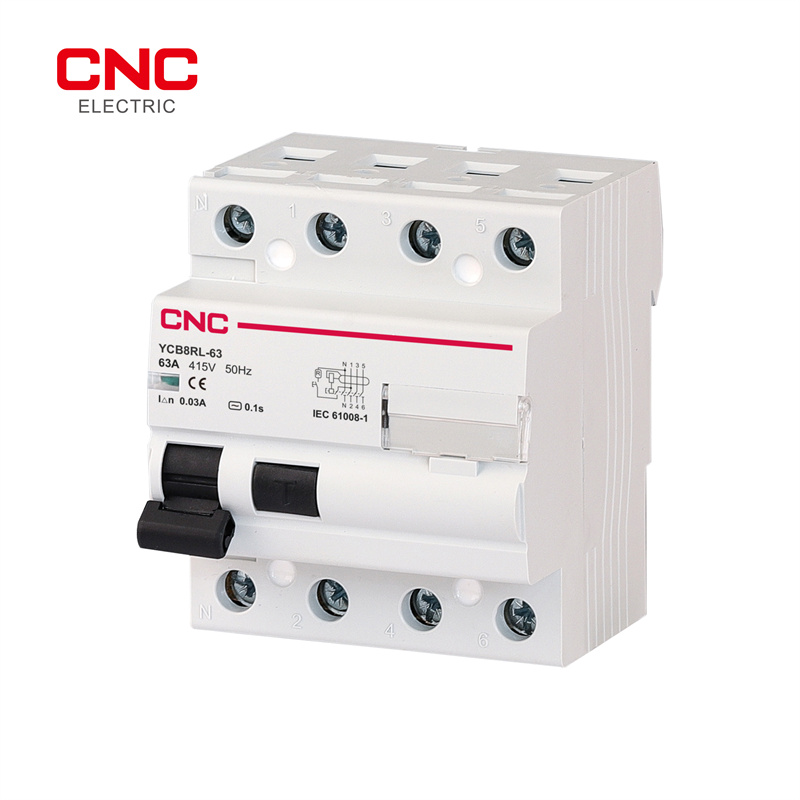 China Beat 3 Phase 4 Wire Energy Meter Factories –  YCB8RL-63 RCCB Electromagnetic – CNC Electric