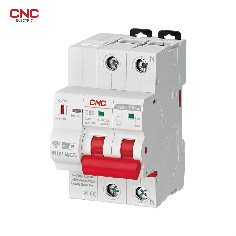 China Beat 1 Gang Usb Outlet Companies –  YCB9ZF-100AP,100W Smart Circuit Breaker – CNC Electric