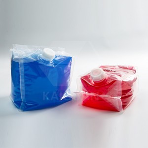 Strong material environmental vertical bag in box (cheertainer) for detergent
