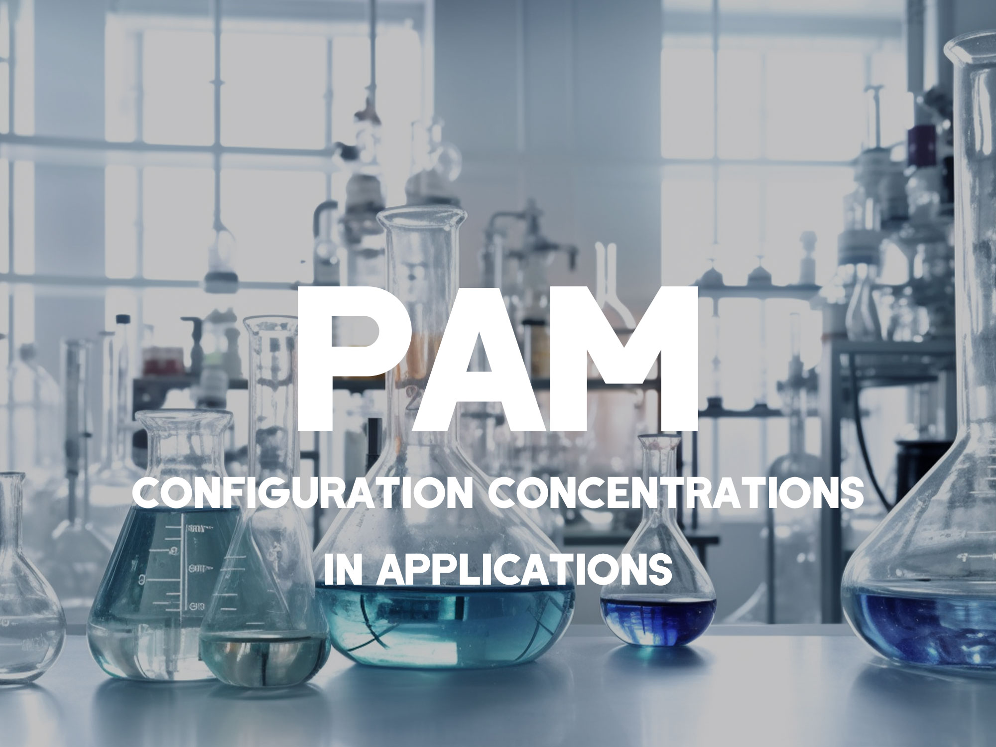 Concentraciones de configuración para aplicaciones de poliacrilamida aniónica