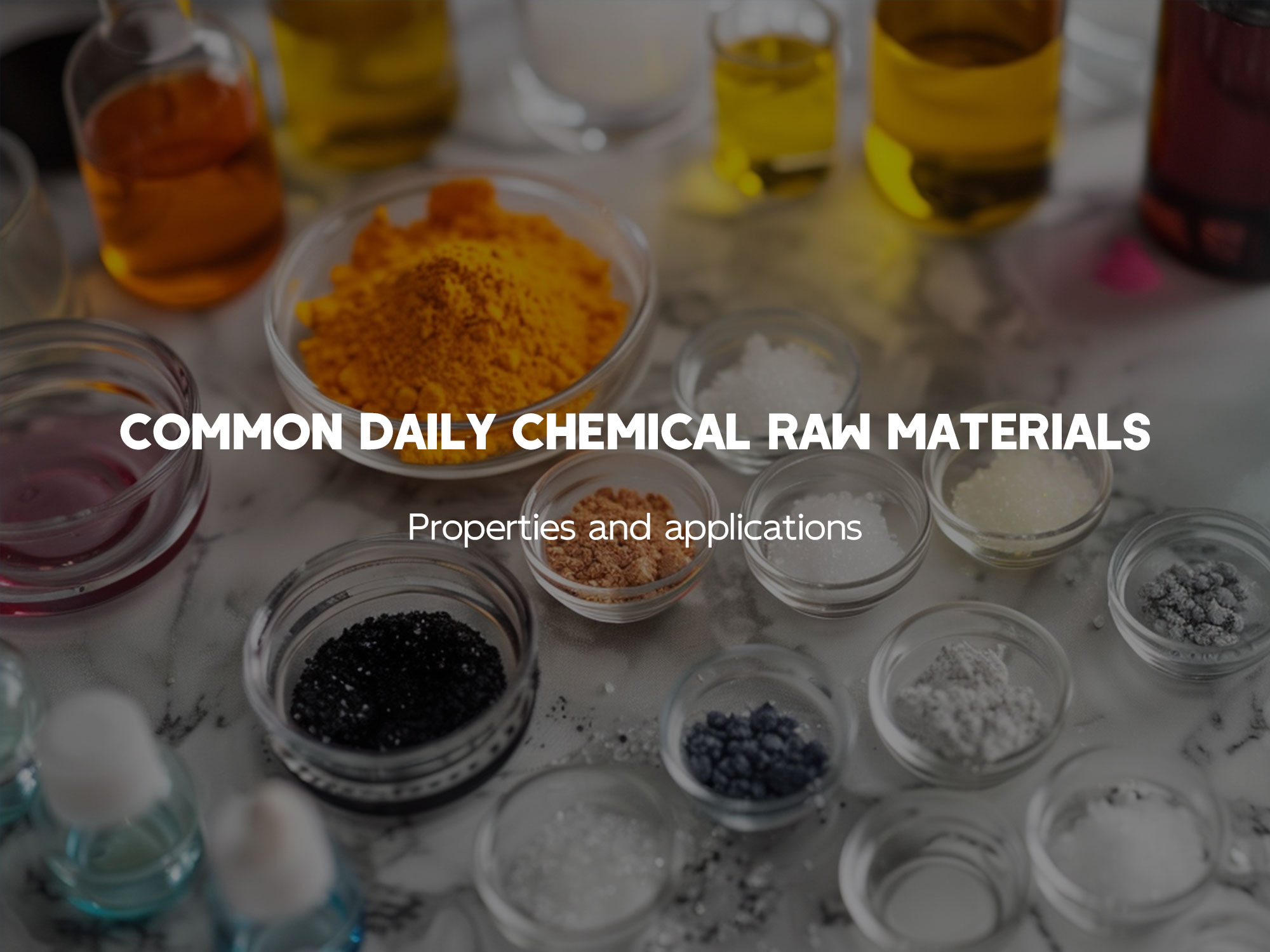 Alle former for daglig kemisk produktion fælles råvarer til at dele