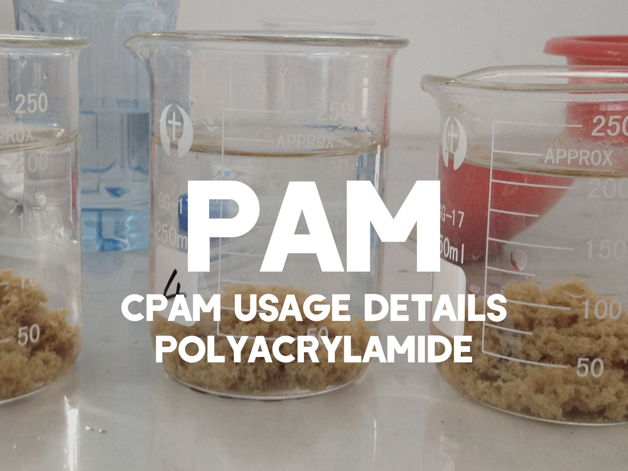 Rincian panggunaan Cation polyacrylamide