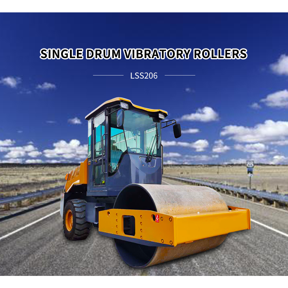 SINOMACH 6 ton Single Drum Vibratory road Rollers compactors LSS206
