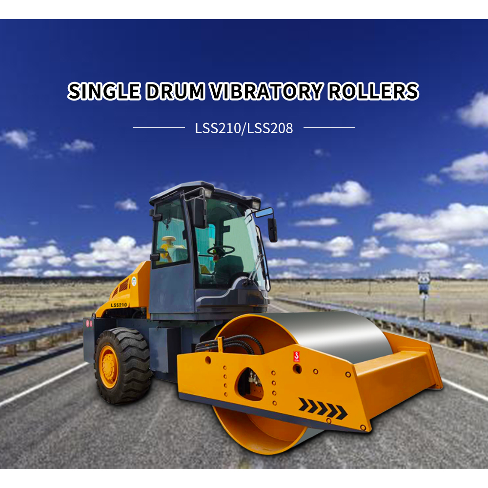 SINOMACH 10 ton Single Drum Vibratory Rollers compactors LSS210_LSS208