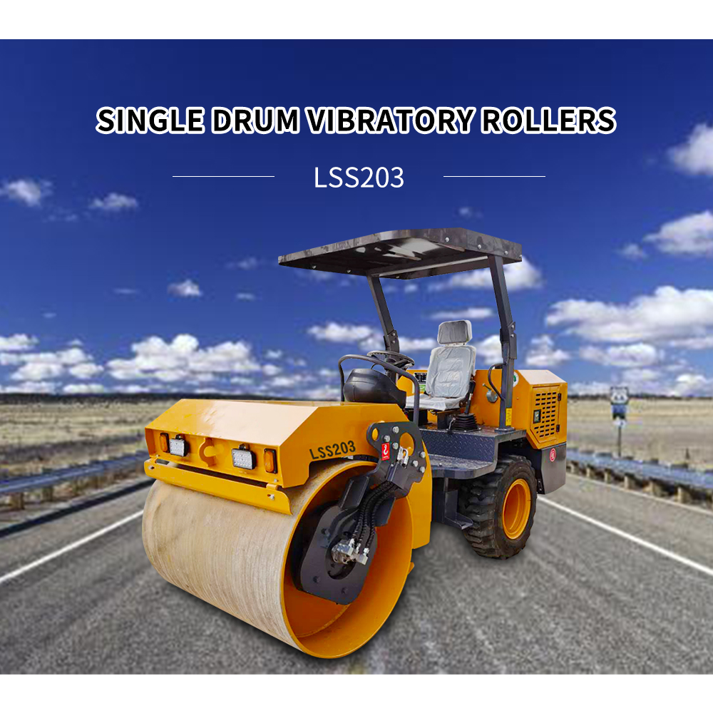 SINOMACH 3 ton Single Drum Vibratory road Rollers compactors LSS203