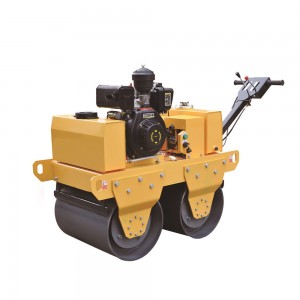 Factory wholesale Road Roller - SINOMACH 0.6ton China Suppliers Mini double drum driving vibratory Hydraulic Walk Behind Vibratory Rollers GYW602 – China Construction