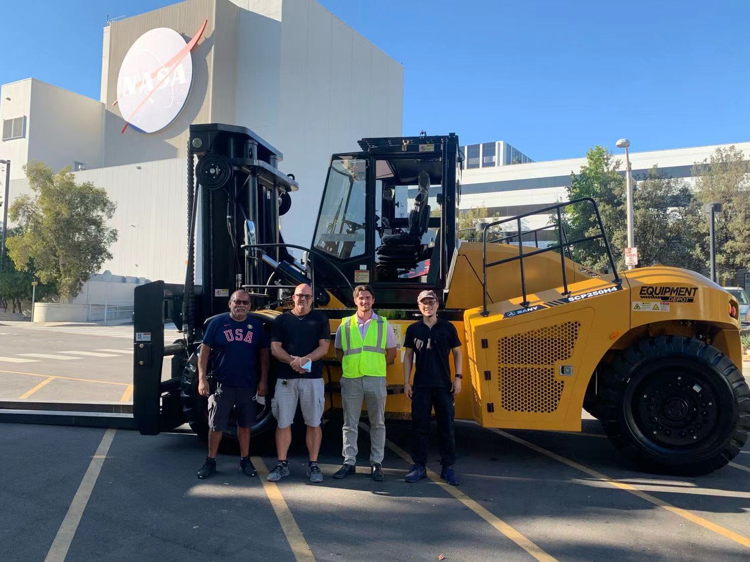 Sany forklift successfully delivered to NASA