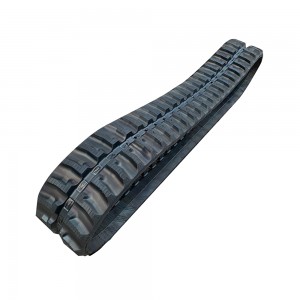 China Supplier Bucket Grab - Excavator natural rubber track four wheel one belt chassis accessories OEM custom rubber track – China Construction
