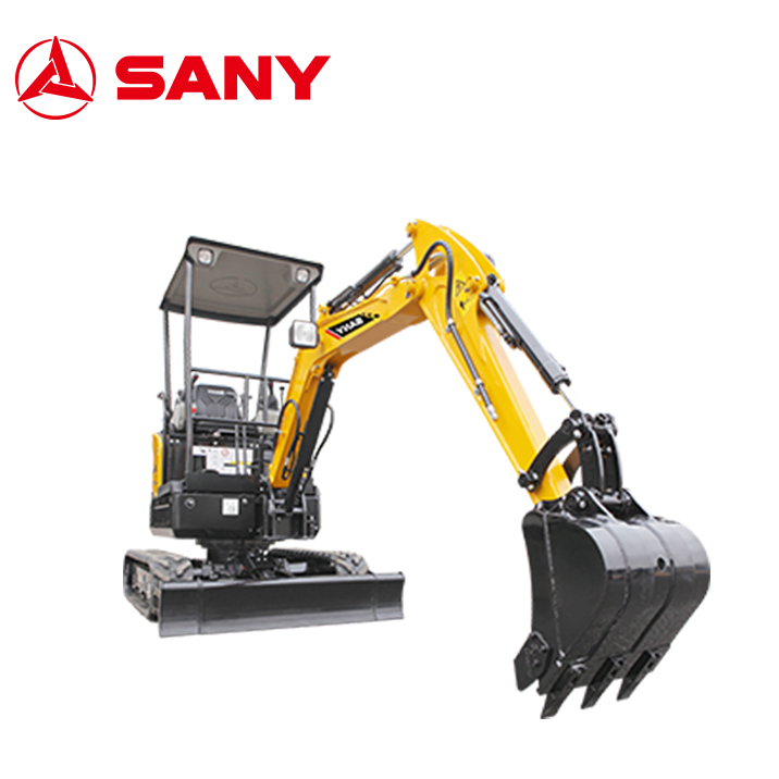 SANY  1.6 ton SY16C mini bagger mini rubber track excavator with swing boom
