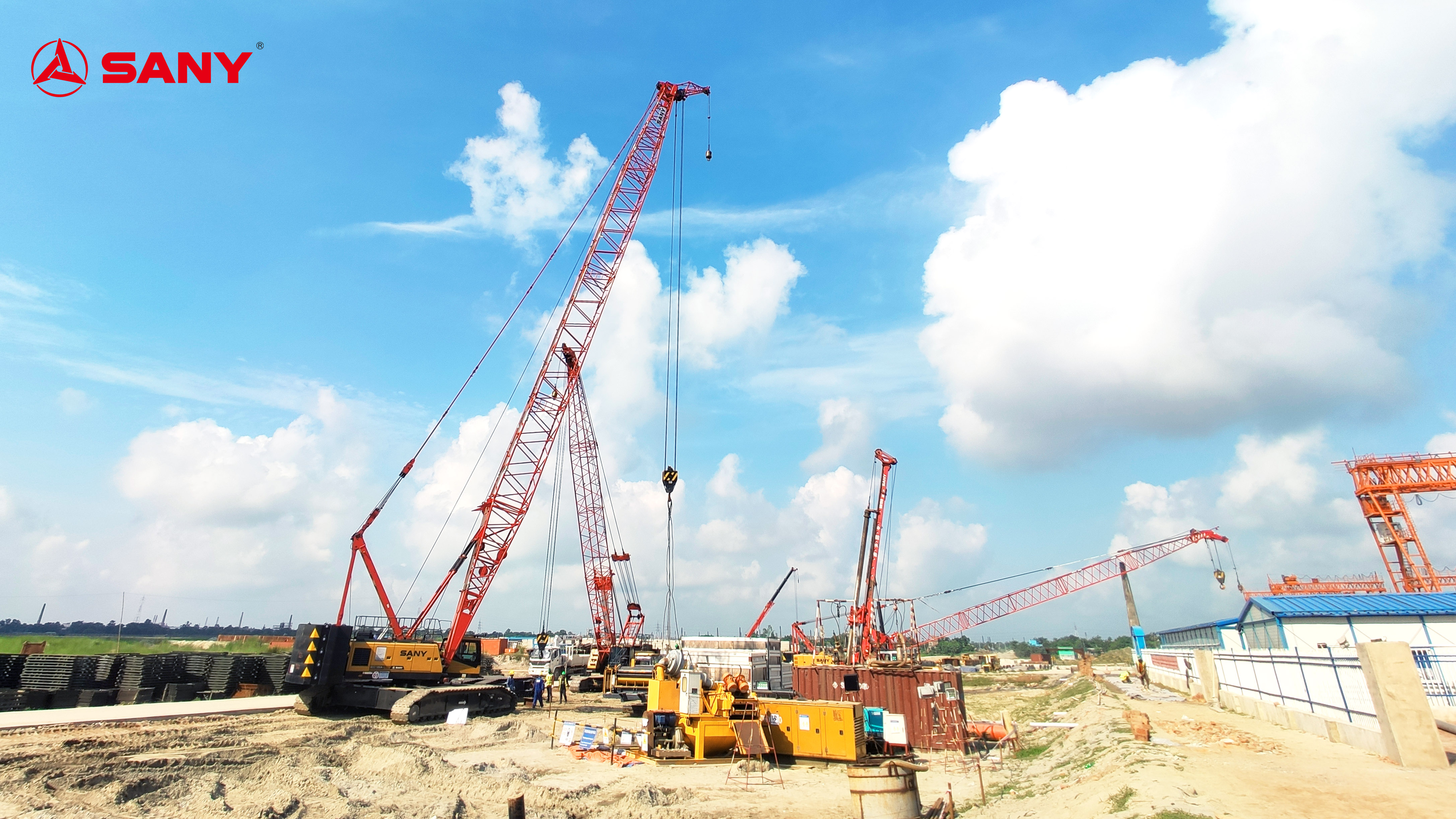 Sany Crane assisted the successful closure of the main steel girder of Padma Bridge in Bangladesh