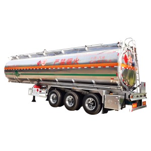 CNCMC 46000 liters Aluminium petrol oil tanker aluminum heavy fuel tankers