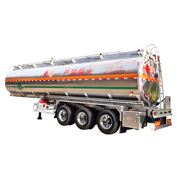 High Quality Gooseneck Flatbed Trailer - CNCMC 46000 liters Aluminium petrol oil tanker aluminum heavy fuel tankers – China Construction