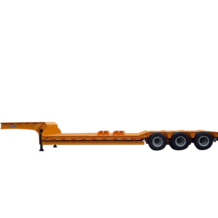 CIMC 60 Tons high quality Low Price Factory Heavy Duty truck trailers 3 Axles Low Bed Truck for sale