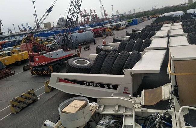 Mining trucks export project    