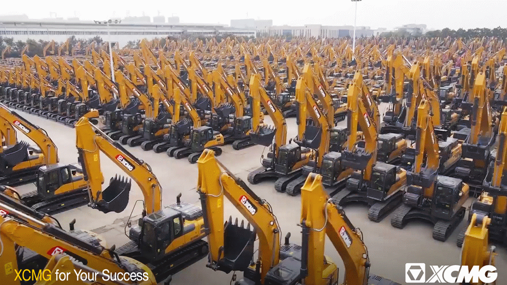 Over one hundred XCMG excavators are sent to the world!