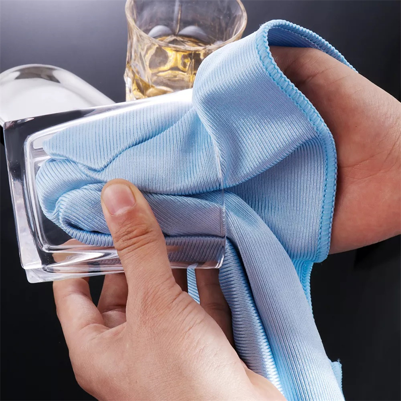 Kitchen High Quality Soft Glass Cloth Microfiber Cleaning Towel