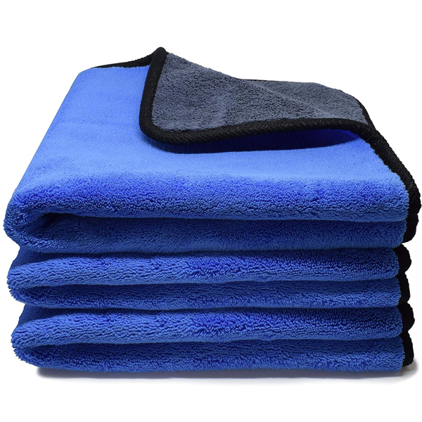 High quality microfiber Coral double sides color car cleaning towel 30*30CM