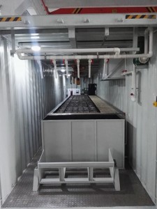 Containerized direct cooling Block Ice Making Machine For food