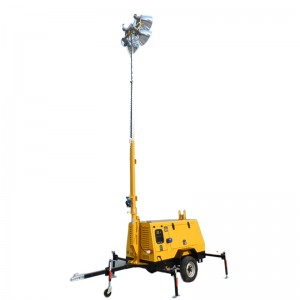 Factory Customized China Light Tower, Tower Crane Light, Mobile Light Tower with 5.0kw Generator