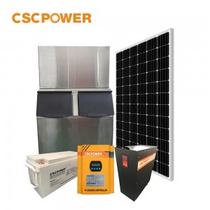 CSCPOWER Industrial Ice Maker Drinking Ice Making Machine Solar Power Cube Ice Machine With Packing System