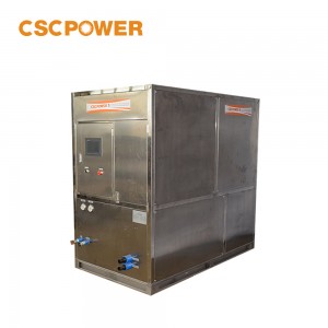 CSCPOWER solar clear commercial ice machine making ice cube edible and crystal stainless steel 1ton