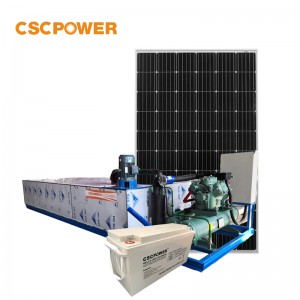 CSCPOWER Solar Ice Machine 1000KG Commercial Solar Powered Ice Block Machine 1 ton Per Day For Islands
