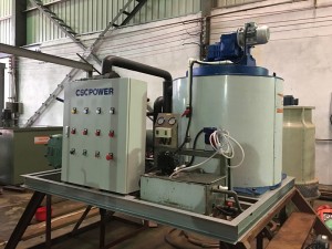 CSCPOWER solar flake ice machine 5 T with cold room and generator for food preservation transportation factory price