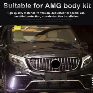 front bumper rear bumper and center grille AMG car body kit for Mercedes