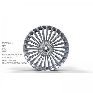 Luxury design Fine polishing process 17-inch car wheels hub for Mercedes Maybach 2016-2022
