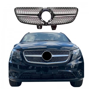 High quality manufacturer vehicle Exterior accessories car grille for v-class w447 v250 v260 vito 2016-2022