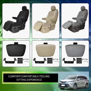 Luxury Car Leather Seat Comfortable Electric Folding Leg Rest for Toyota Sienna 2022