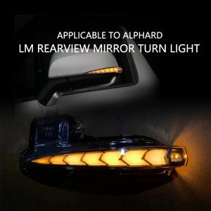 Hot Sale Car LED Turn Signal Light on Rear View Mirror for Toyota Alphard Vellfire LM