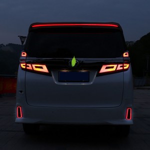 Modified tail lamp Breathing Tail Lamp Rear lights Full LED Car rear spoiler with lights For Toyota Alphard 2018-2022 Year